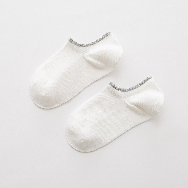 Korean Summer Male Socks Pure Color Cotton Socks Non-slip Absorb Sweat Socks